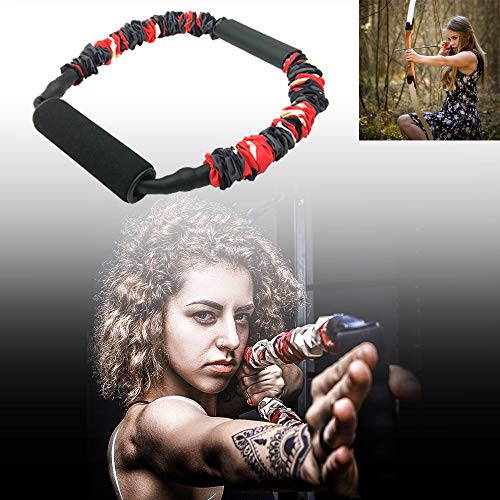 FOSER Archery Band Open Bow Resistance Trainer Arm Strength Training Bow Training Tensioner Archery Fitness Machine (40LBs) - Image 4