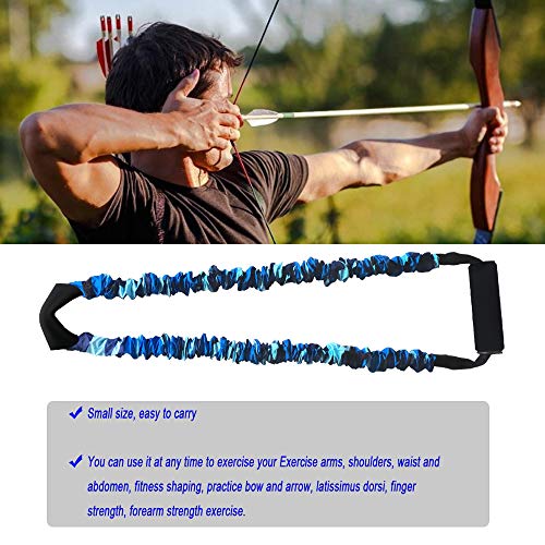 FOSER Archery Band Open Bow Resistance Trainer Arm Strength Training Bow Training Tensioner Archery Fitness Machine (40LBs) - Image 2