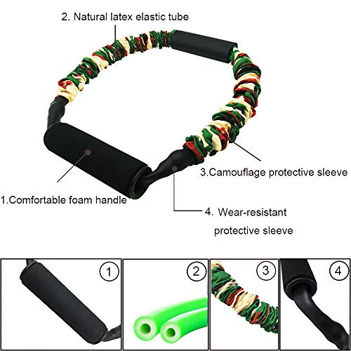 FOSER Archery Band Open Bow Resistance Trainer Arm Strength Training Bow Training Tensioner Archery Fitness Machine (40LBs) - Image 3