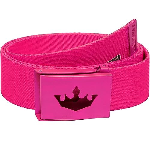 Meister Player Golf Web Belt - Adjustable & Reversible - Hot Pink - Image 1