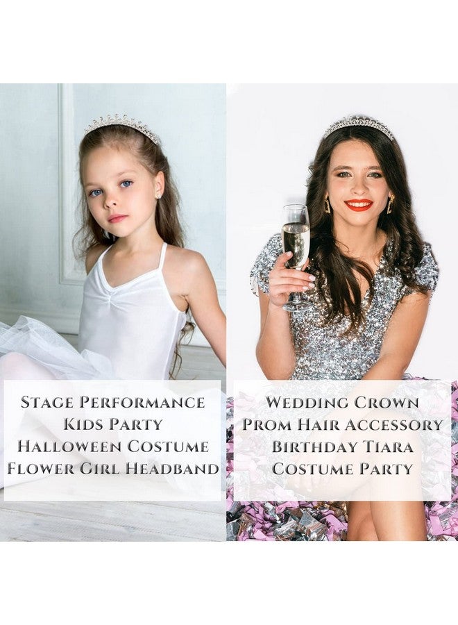 Hapdoo Tiaras For Women Elegant Princess Crown Lightweight Small Tiara For Girls Prom Queen Silver Tiara Birthday Bride Wedding Bachelorette Party Tiaras And Crowns - Image 4