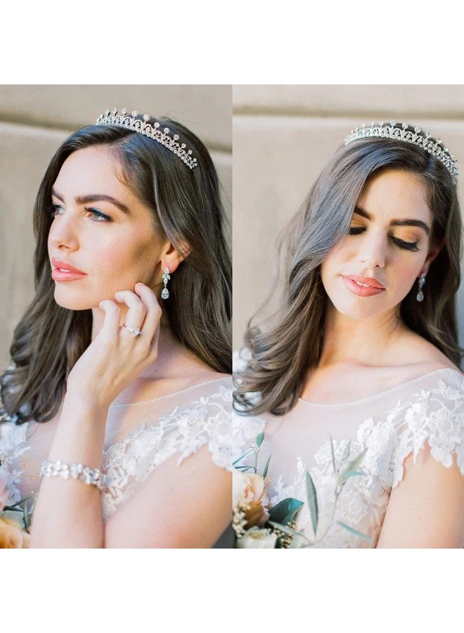 Hapdoo Tiaras For Women Elegant Princess Crown Lightweight Small Tiara For Girls Prom Queen Silver Tiara Birthday Bride Wedding Bachelorette Party Tiaras And Crowns - Image 3