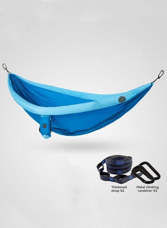 M MIAOYAN Double inflatable hammock outdoor swing for adults and children to prevent rollover in the wild camping and mosquito net hammock  - Image 2