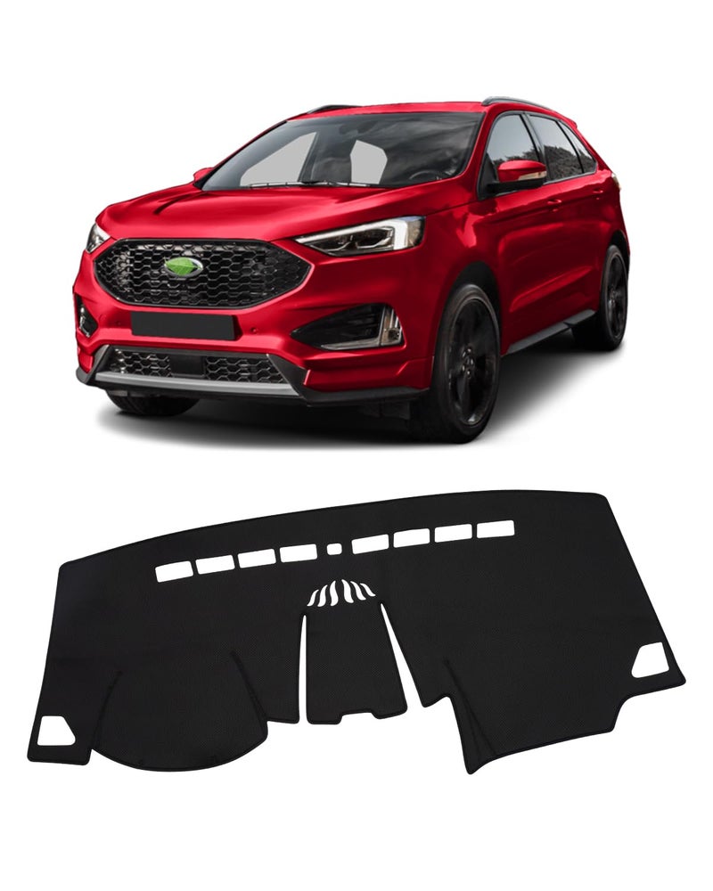 FIILINES Dash Cover for Ford Edge 20152025 Dashboard Cover Edge Accessories Dashboard Mat Sunshade Nonslip Mesh Protector No Glare Black