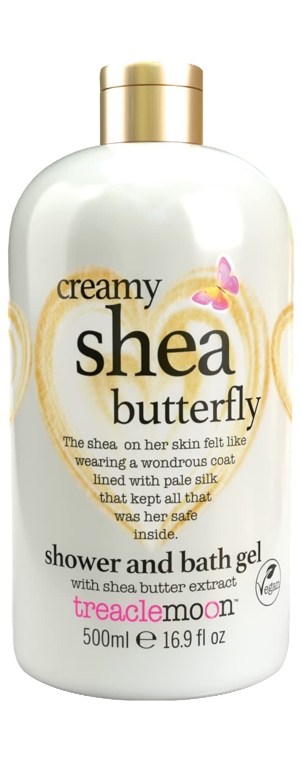 Treaclemoon Creamy Shea Butterfly Bath & Shower Gel | Size - 500 ml | Natural Creamy Shea Extracts Body Wash Gel for Clean, Soft & Smooth Skin - Image 1