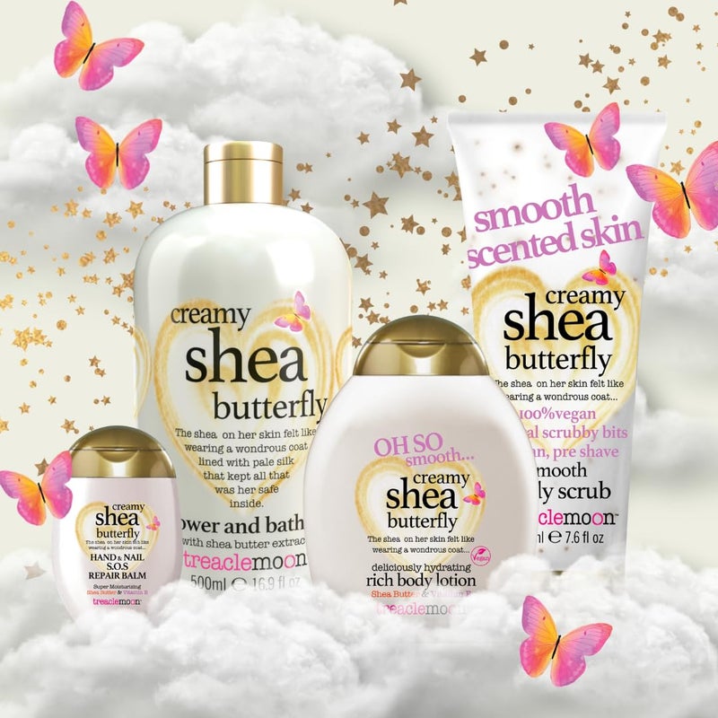 Treaclemoon Creamy Shea Butterfly Bath & Shower Gel | Size - 500 ml | Natural Creamy Shea Extracts Body Wash Gel for Clean, Soft & Smooth Skin - Image 3