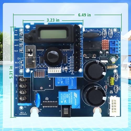 FOWBOA GLXPCBRITE Main Circuit Board GLXPCBDSP Display Board Compatible with Hayward Goldline Aqua Rite Salt Chlorine Generators - Image 3