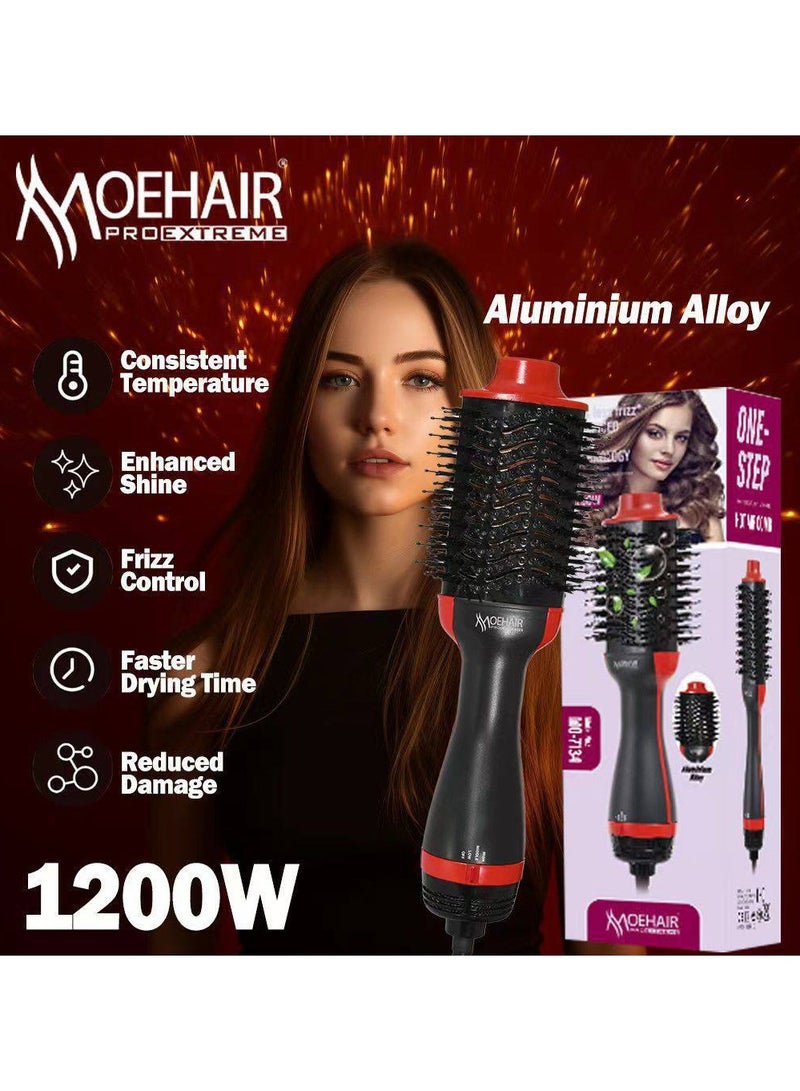 موهير فرشاة ومجفف شعر بالهواء الساخن في منتج واحد من موهير 1200واط MO-7134 - Image 2