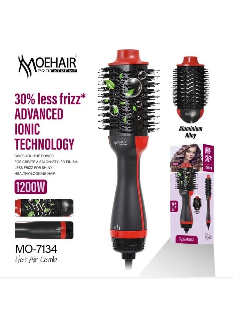 موهير فرشاة ومجفف شعر بالهواء الساخن في منتج واحد من موهير 1200واط MO-7134 - Image 3