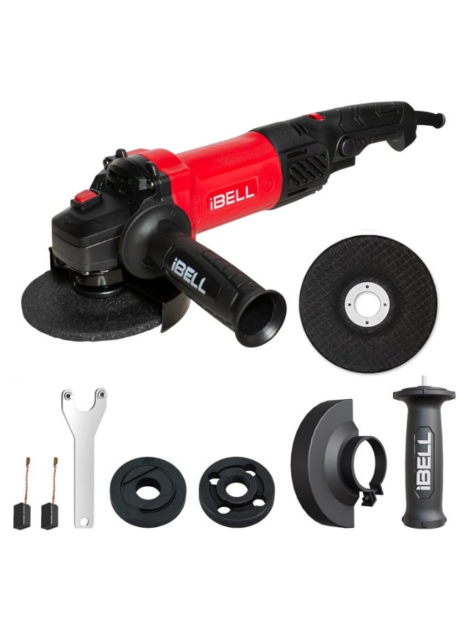آي بيل iBELL IBL AG10-06 Heavy Duty Angle Grinder | 1100W Motor | Variable Speed | 100mm Disc | Up to 11,000 RPM | Versatile Cutting and Grinding Tool | M10 Grinding Spindle Thread | 6 Months Warranty - Image 1