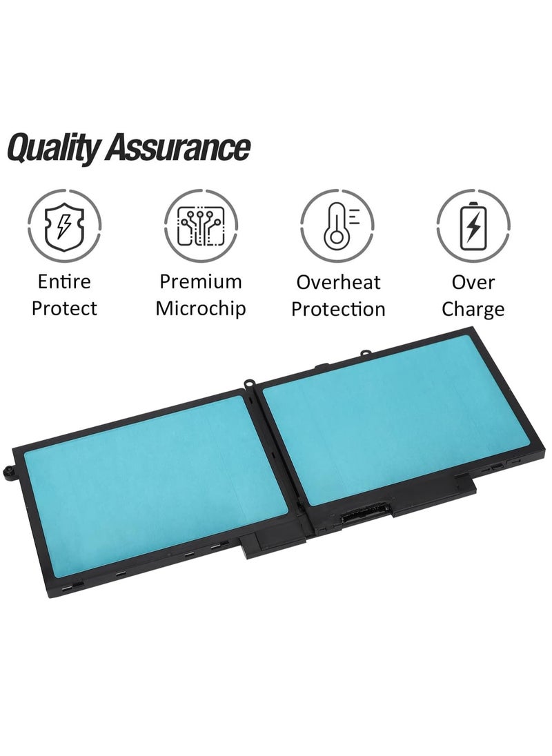 Generic 7.6V 68WH GJKNX 93FTF Laptop Battery for Dell Latitude 5280 5288 5290 5480 5488 5490 5491 5495 5580 5590 Precision 15 3520 3530 Mobile Workspace GD1JP DY9NT 83XPC 4YFVG VG93N NY5PG WFWKK  - Image 4