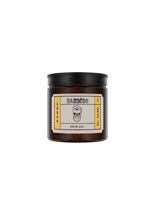 BANDIDO Argan Hair Styling Gel 500ml | Strong Hold Hair Gel | Anti-Frizz | Adds Shine | Lightweight Styling Gel for Men & Women