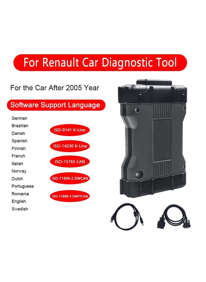 Generic - Latest Version Renault VCI Can Clip 2 IN 1 Car Obd2 Diagnostic & Programming Tool Version V231 - Image 1