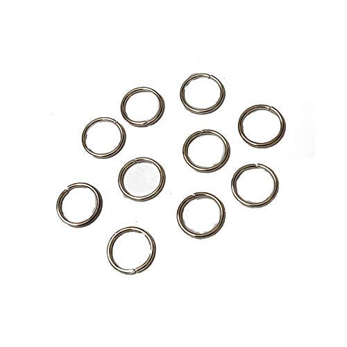 Excellentcrafts Metal Gold/Silver Jump Rings for Jewellery Making (Pack of 100 Pcs) (Silver, 10mm) - Image 1