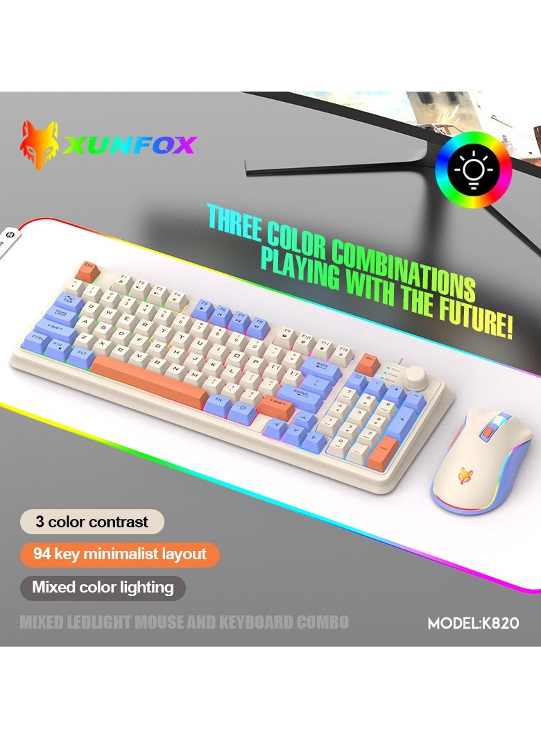 زونفوكس - مجموعة ألعاب RGB مع ماوس ولوحة مفاتيح بتصميم عصري - Image 1