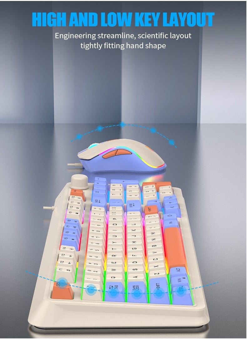 زونفوكس - مجموعة ألعاب RGB مع ماوس ولوحة مفاتيح بتصميم عصري - Image 1
