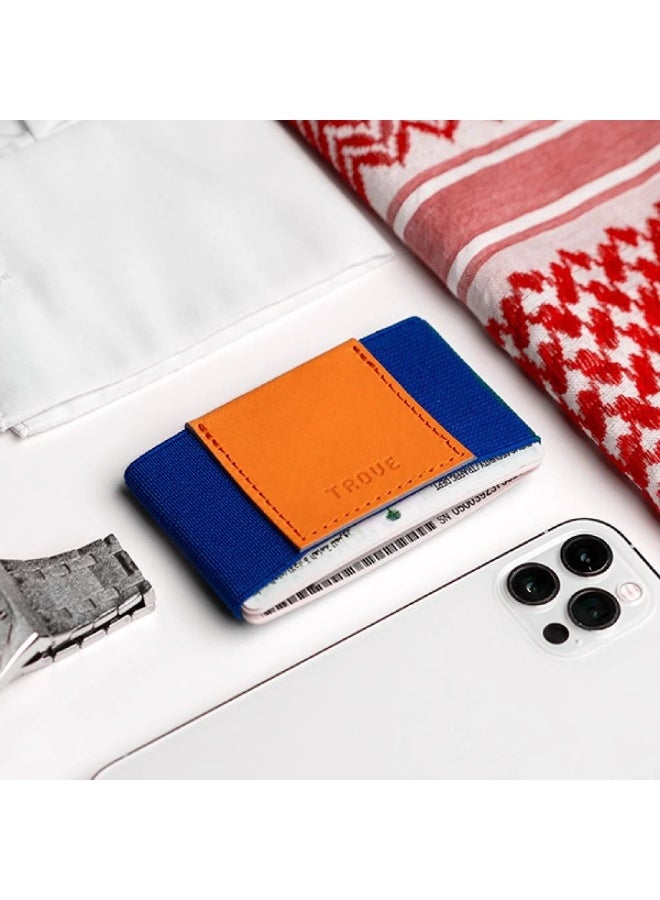 Trove Innovative blue and orange card wallet from Trove - Image 3