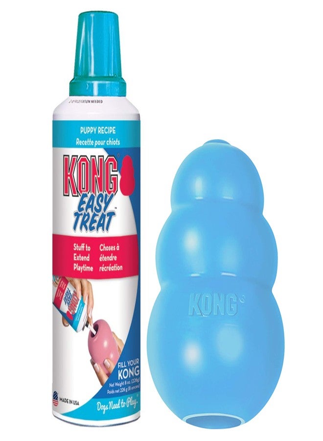 KONG - Puppy Toys for Teething with Puppy Easy Treat Stuffing (Colors May Vary) - for Medium Puppies - Image 1