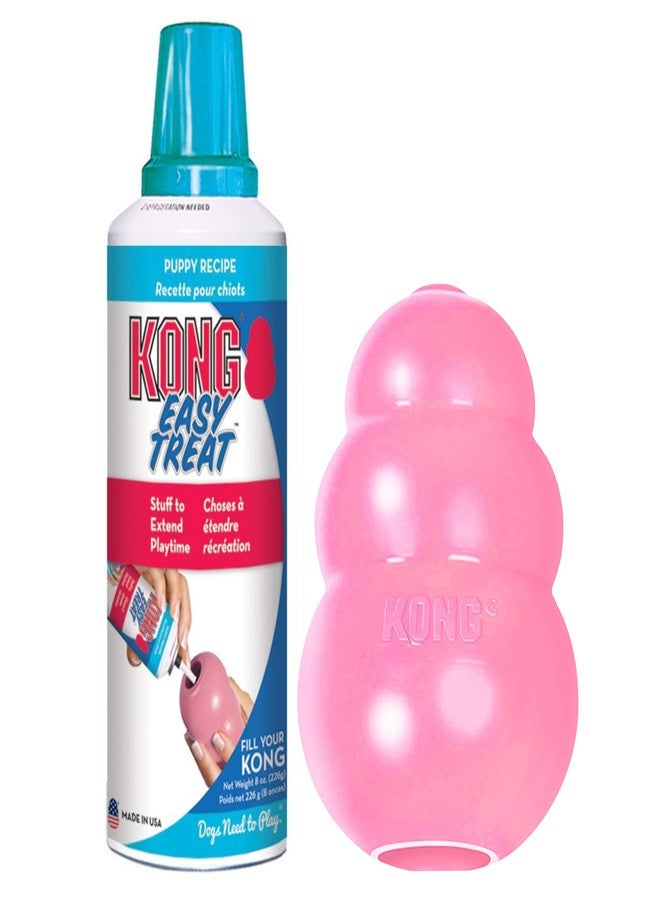 KONG - Puppy Toys for Teething with Puppy Easy Treat Stuffing (Colors May Vary) - for Medium Puppies - Image 2