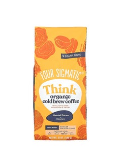 Four Sigmatic Four Sigmatic, Think, Organic Cold Brew Coffee With Lion's Mane, Mushroom & Yacon, Coarse Grind, Dark Roast, 12 oz (340 g)  - Image 1