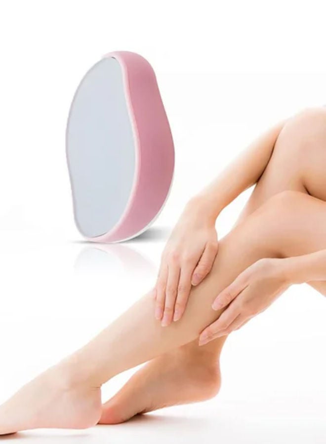 SHOPI Facial physical crystal hair remover nano epilator safe arms fast easy painless crystal hair removal tools - PINK - Image 1