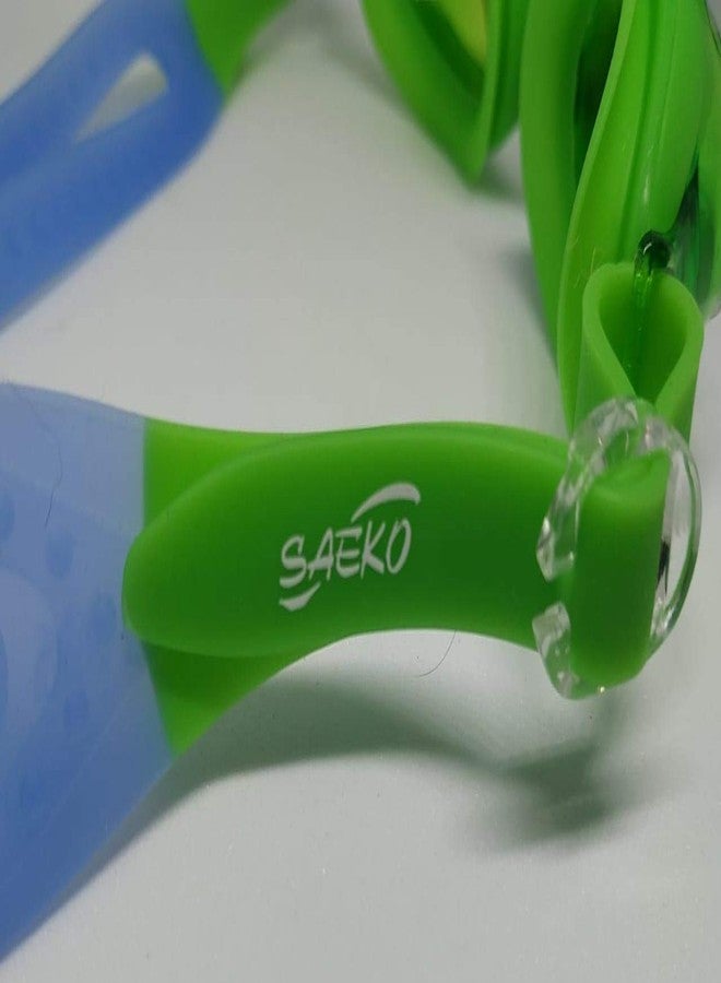 Saeko Unisex Swimming Goggle with Ultra Anti Fog, UV Protection for Kids(3-8) (Green) - Image 2