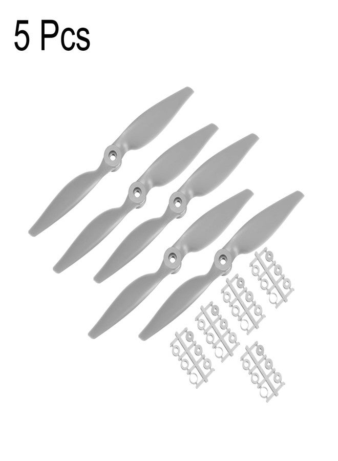 MECCANIXITY 5Pcs 9x4.5 Inch Propeller RC Propellers 2-Vane Blades Props Gray with Adapter Rings for RC Airplane Aircraft Prop Replacement - Image 3