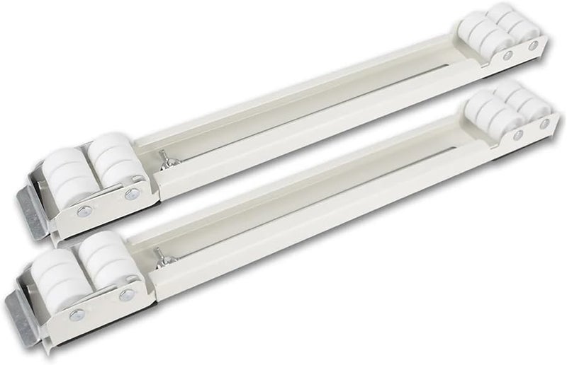 Universal Adjustable Mobile Roller Bracket Stand For Dryer Washing Machine Refrigerator 2pcs Silver - Image 4