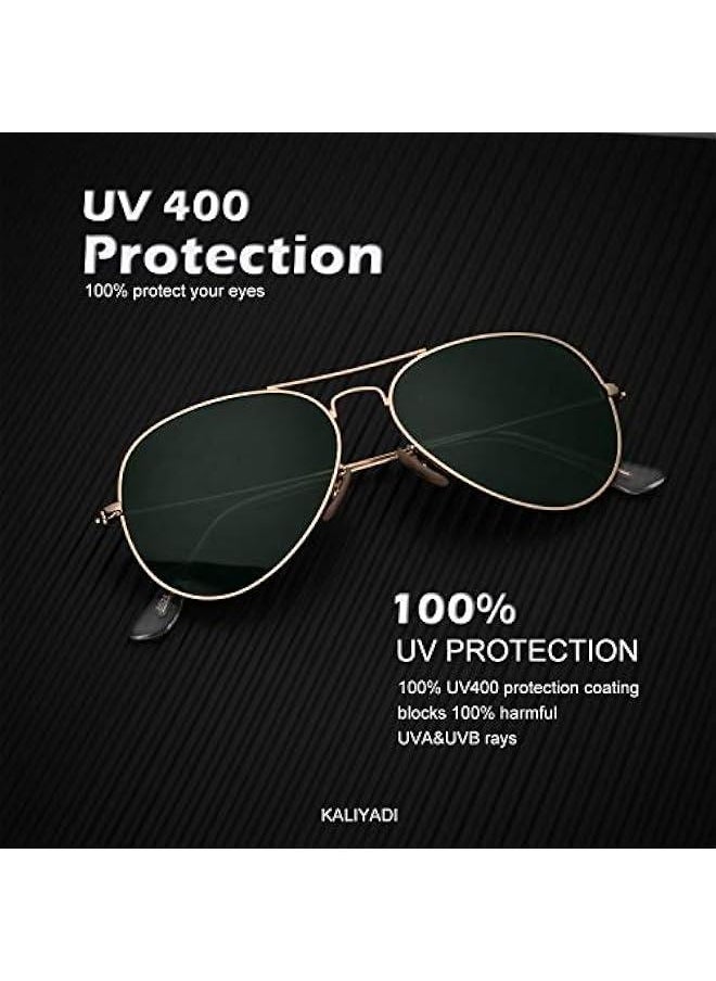 Generic Classic Aviator Sunglasses for Men Women Driving Sun glasses Polarized Lens UV Blocking  - Image 3