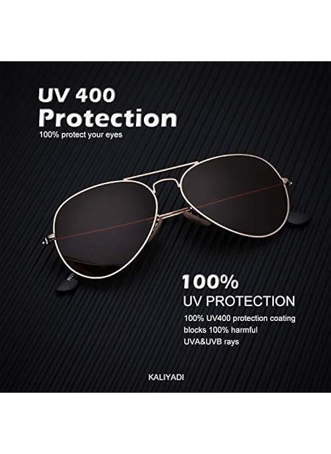 Generic Classic Aviator Sunglasses for Men Women Driving Sun glasses Polarized Lens UV Blocking  - Image 4