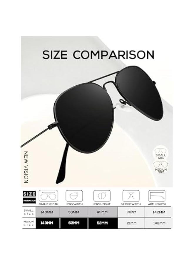 Generic Classic Aviator Sunglasses for Men Women Driving Sun glasses Polarized Lens UV Blocking  - Image 5