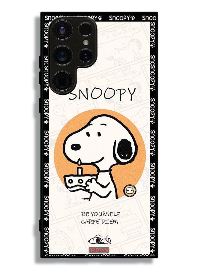 Tolwak Samsung Galaxy S23 Ultra 5G Protective Case Cover Snoopy Be Yourself - Image 3
