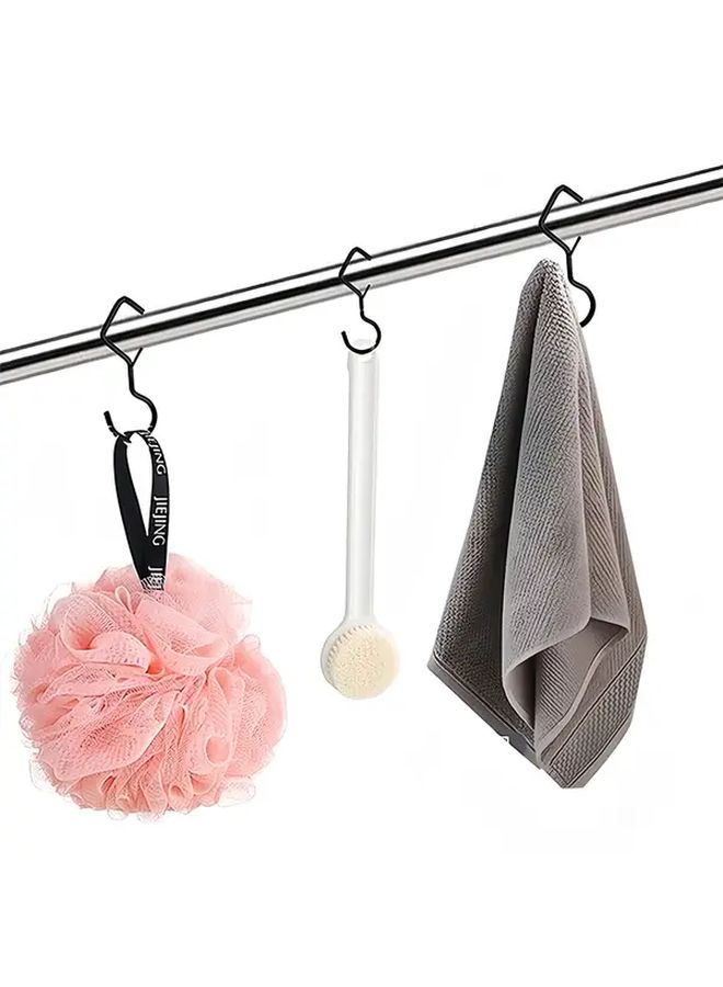 10pcs Heavy Duty Carbon S Hooks Windproof Anti Fall Locking Hooks for Hanging Tarps Clotheslines Balcony - Image 4