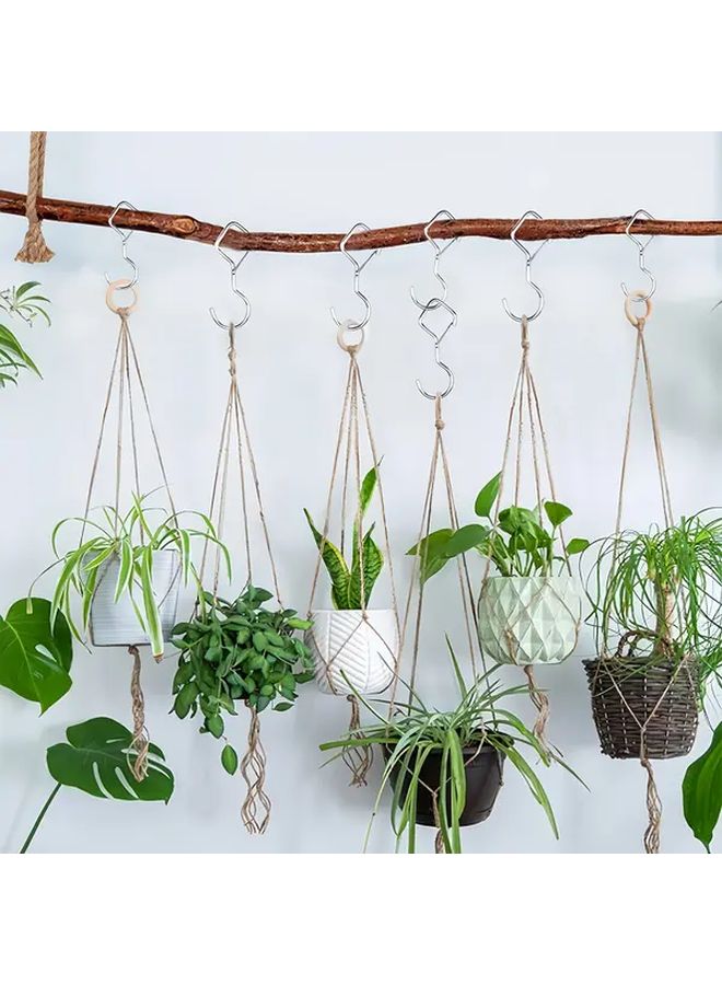 10pcs Heavy Duty Carbon S Hooks Windproof Anti Fall Locking Hooks for Hanging Tarps Clotheslines Balcony - Image 2