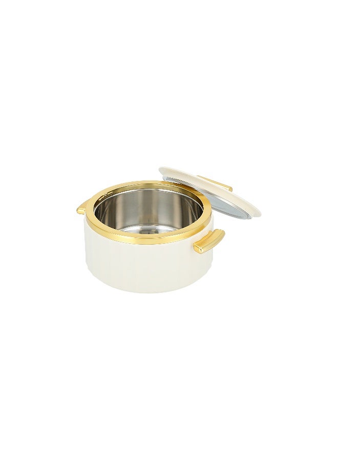 La Mesa LA MESA FOOD WARMER 2 LITER  MATT WHITE BODY+MATT GOLD  - Image 3