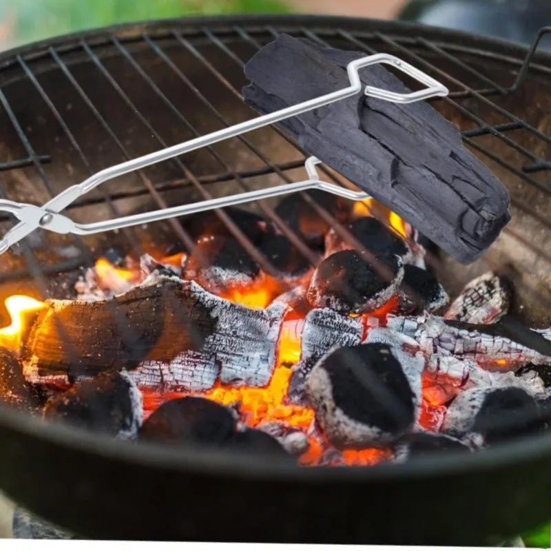 Long-Handled Stainless Steel Tongs 41.7cm Black - Soft Non-Slip Ergonomic Grip Burn-Proof Food-Grade Tongs for Home Cooking Barbecue Party Serving - Image 4