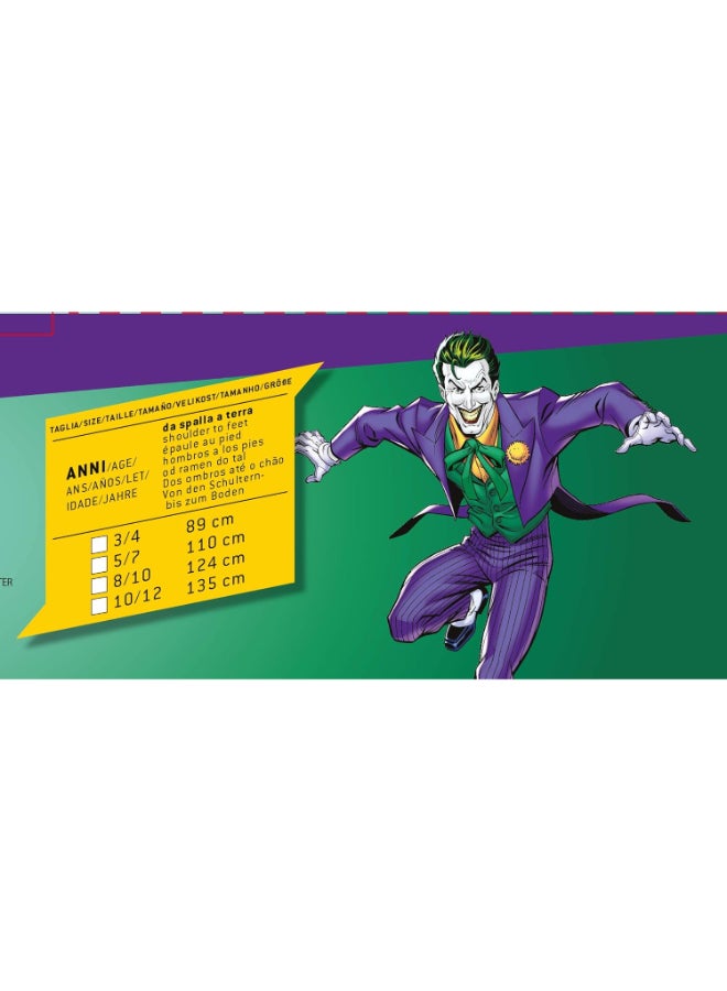 Ciao زي الجوكر للأطفال من 8-10 سنوات | زي شرير مرخص رسميًا من دي سي مع سترة، صدرية وسروال - Image 5