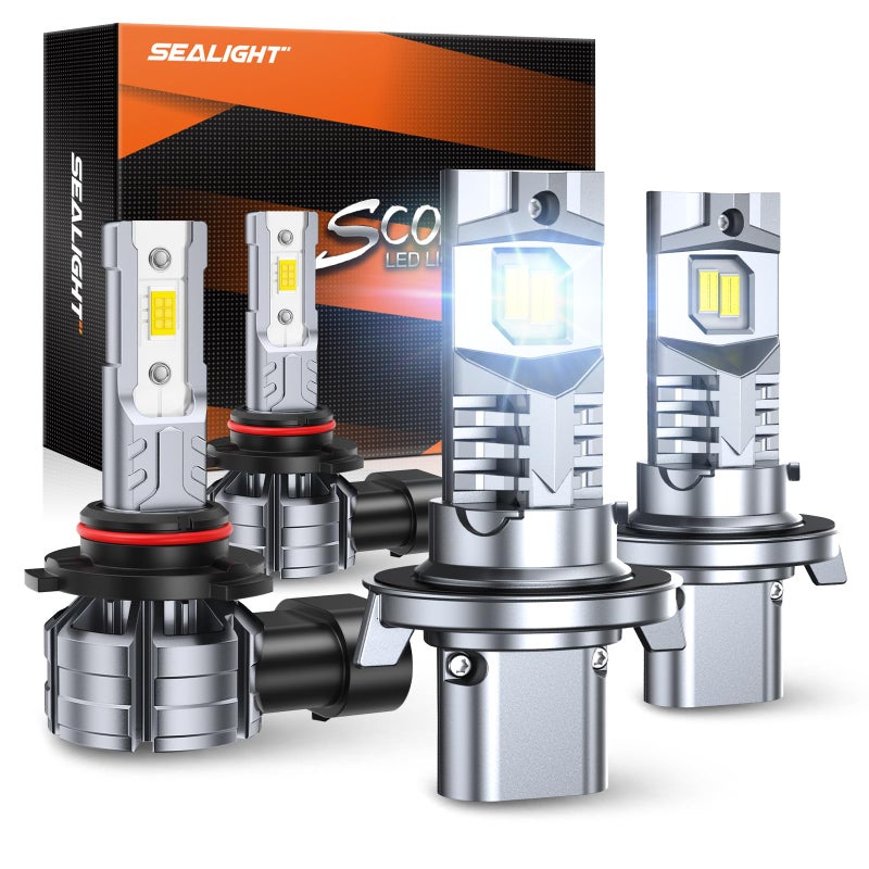 SEALIGHT LED Bulbs Combo for Ford F150 20042014 9008 H13 H10 9145 Fog Lights Bulb Plug and Play LED Upgrade for Trucks RV Clearance Light Marker Light Pack of 4 - Image 2
