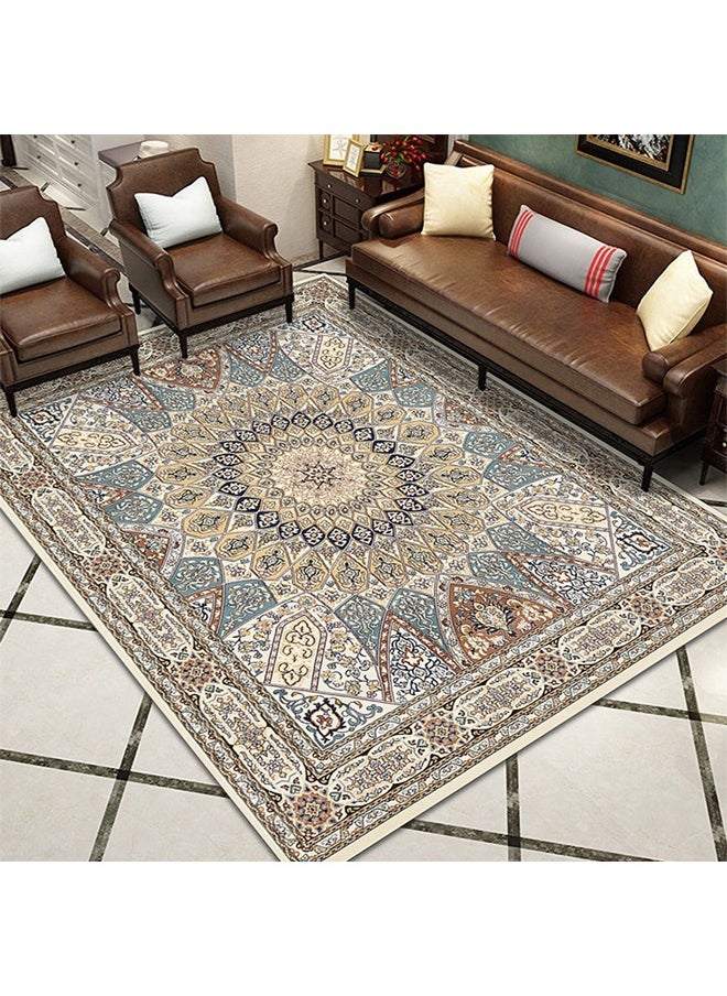 كلناميان سجاد أمريكي مانع للانزلاق سجاد عصري ناعم مقاس 160 × 230 سم (قطرة بلاستيك كريستال مخمل)  - Image 1