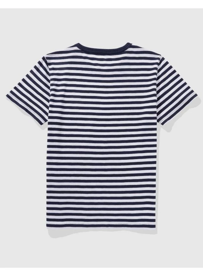 Aerie Classic Stripe Crew Neck T-Shirt