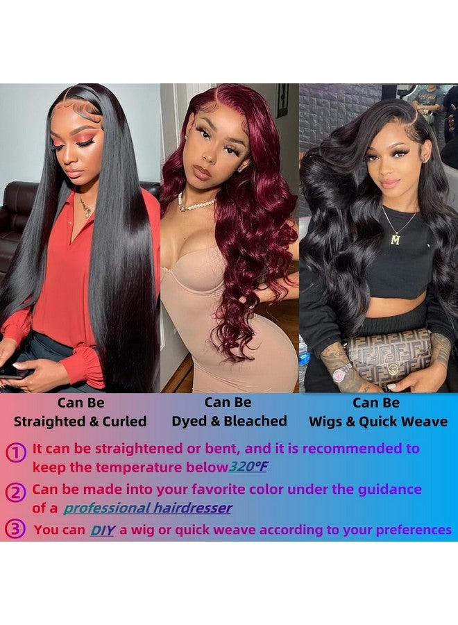 Superfect Human Hair Bundles 18 20 22 Inch Body Wave Bundles Human Hair 12A 100% Unprocessed Brazilian Virgin Hair Weave 3 Bundles Deals Human Hair Natural Black Color (18 20 22 Body Wave 3 Bundles) - Image 4