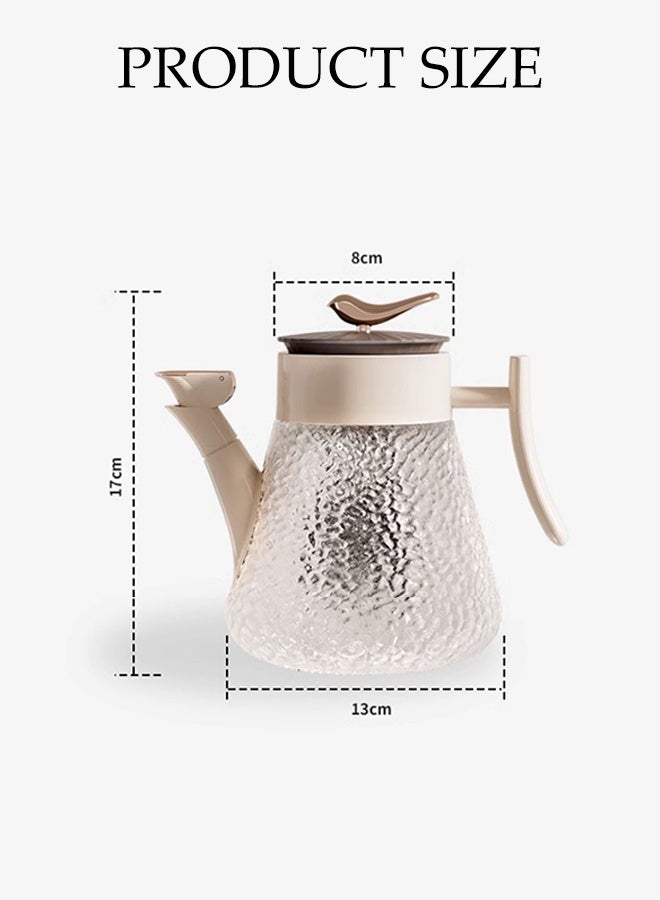 DUNISO Oil Dispenser Bottle with oil brush, Glass Olive Oil Bottle for Kitchen, Refillable & Leak-Proof, Wide Mouth Borosilicate Glass Cooking Oil Bottles with Lid and Handle (800ml) - Image 2