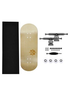 Teak Tuning Teak Tuning 34mm Pro Fingerboard Complete - Fully Assembled with Pro Level Components - Pro Shaped Wooden Deck (34x97mm), UltraSpin Bearing Wheels, Prodigy Gen2 Trucks - Silver Heels  - Image 3