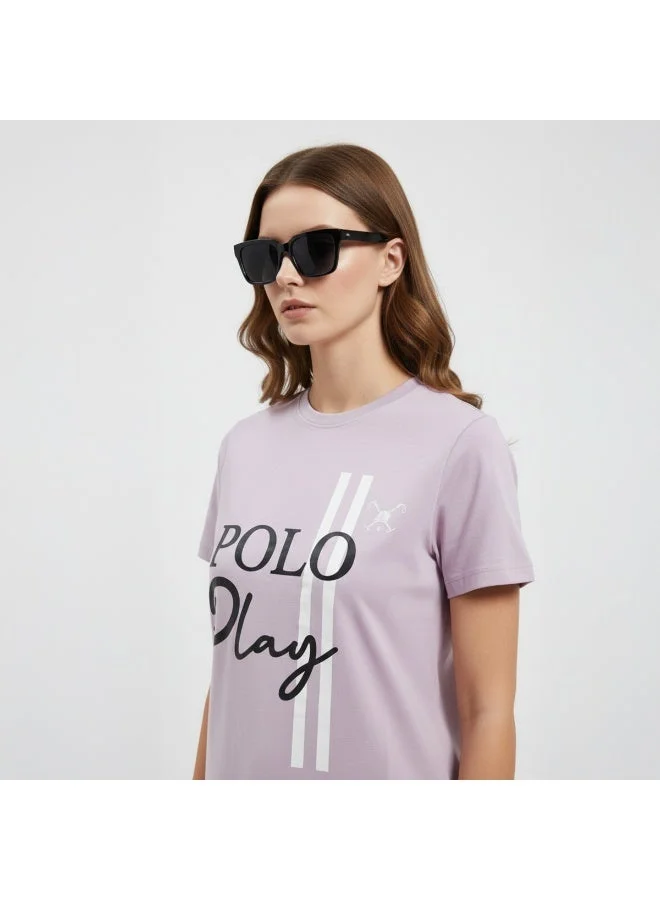 Polo Play Ladies Graphic T-shirt -LILAC