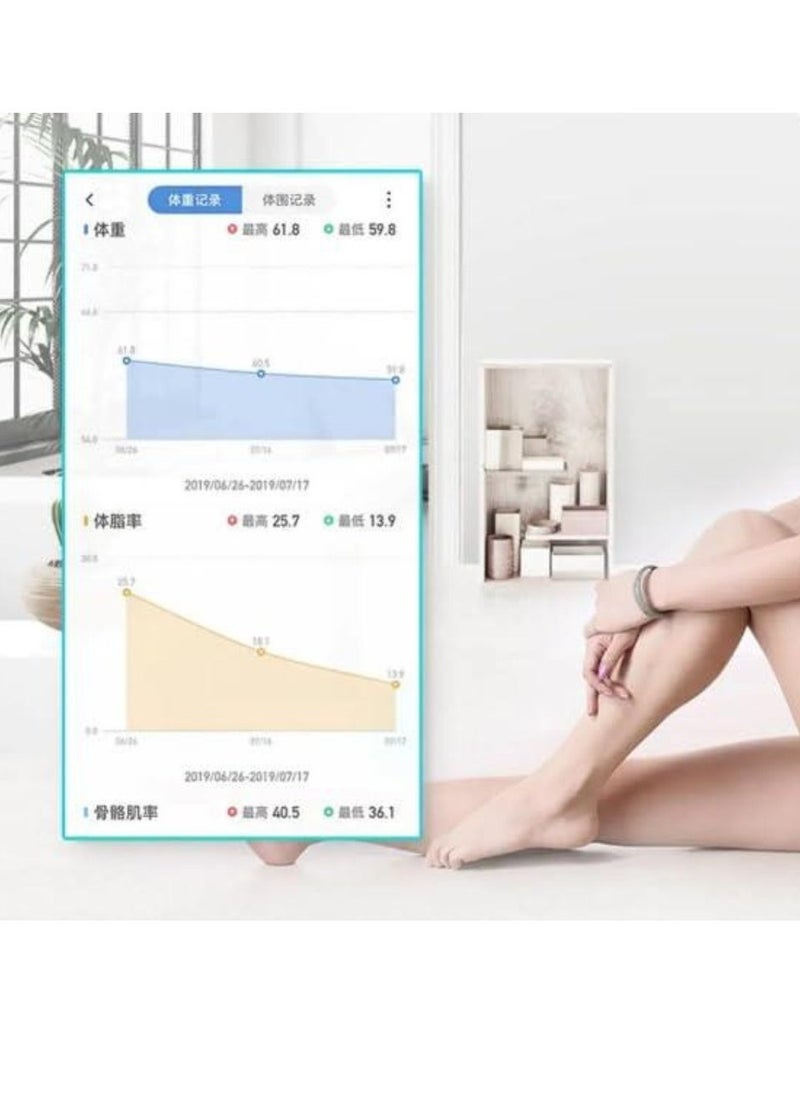 ELTRAZONE Household Body Fat Scale, Accurate BMI Measurement for Weight Loss, Fitness Goals & Health Tracking, Digital Bathroom Scale with High Precision Sensors, Easy-to-Read LCD Display - Image 4