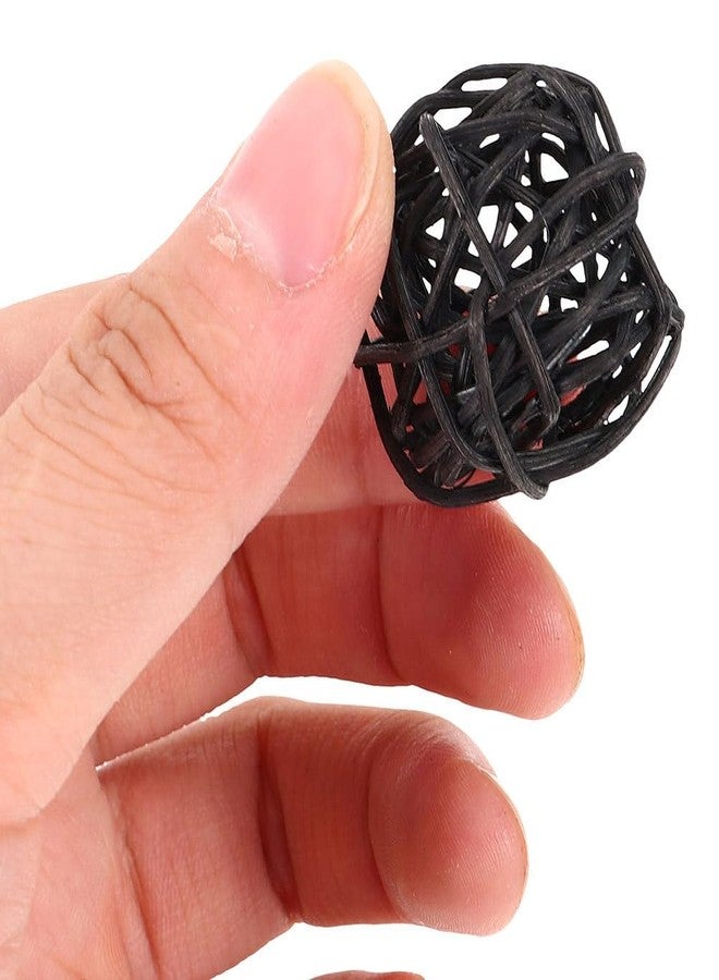 PRETYZOOM 40pcs Wicker Rattan Balls 1-Inch Small Decorative Rattan Balls Vase Fillers for Wedding, Orbs Filler for Halloween Centerpiece Bowls Decoration - Image 5
