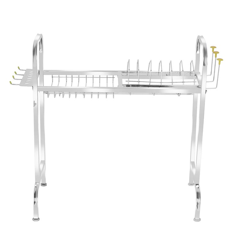 Homify Stainless Steel Over The Sink Dish Drying Rack 24 Inch 1Tier Utensil Holder for Kitchen Counter Top Sink Rack Standing Shelf for Organize Kitchen Kitchen Dish Rack 1 Shelf - Image 4