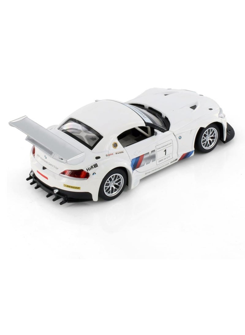 Boxed 1/24 BMW Z4 GT3 sports car simulation alloy sound and light children's toy steering linkage car model is suitable for children's birthday, holiday gifts, car model enthusiasts gifts - Image 4