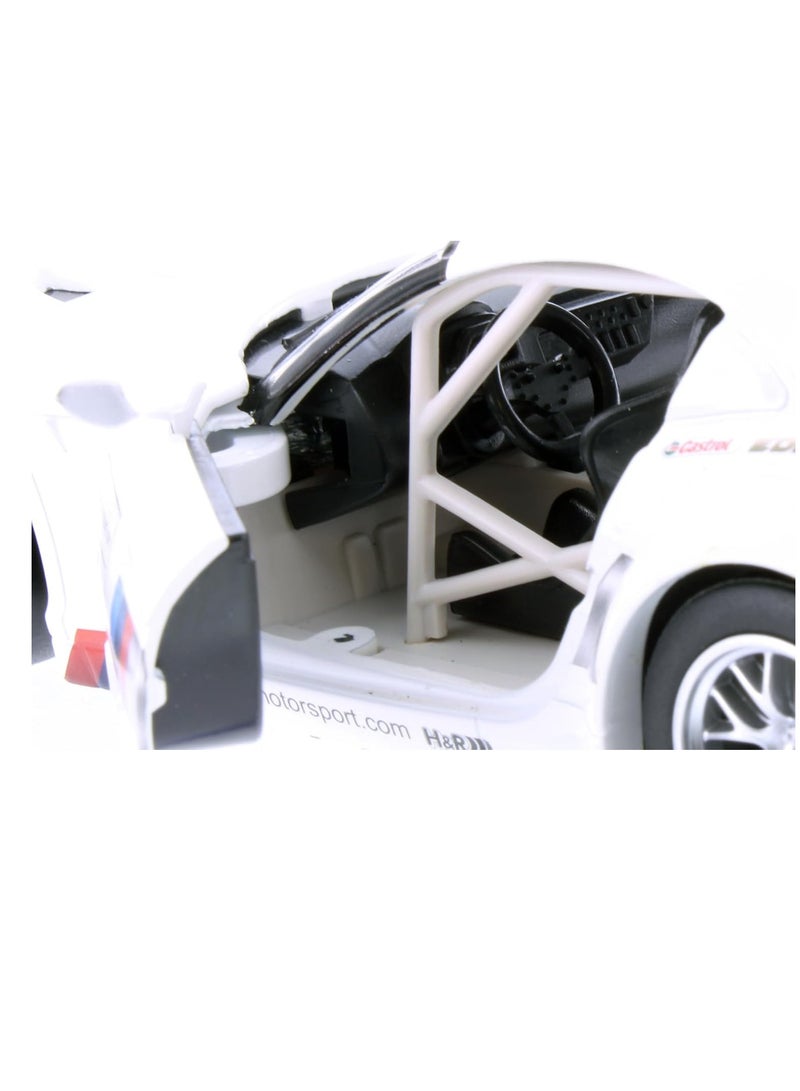 Boxed 1/24 BMW Z4 GT3 sports car simulation alloy sound and light children's toy steering linkage car model is suitable for children's birthday, holiday gifts, car model enthusiasts gifts - Image 5