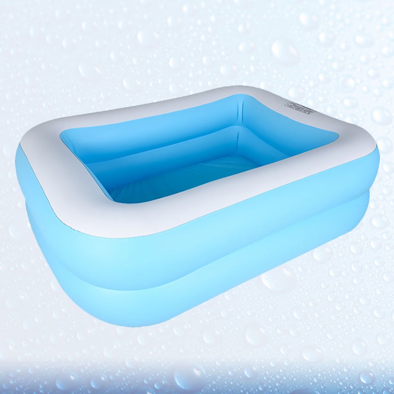 1PC Inflatable Pool Bathtub Funny Water Mattress Swimming Pool Toy for Boys Girls Babies(Sky- ) - Image 4